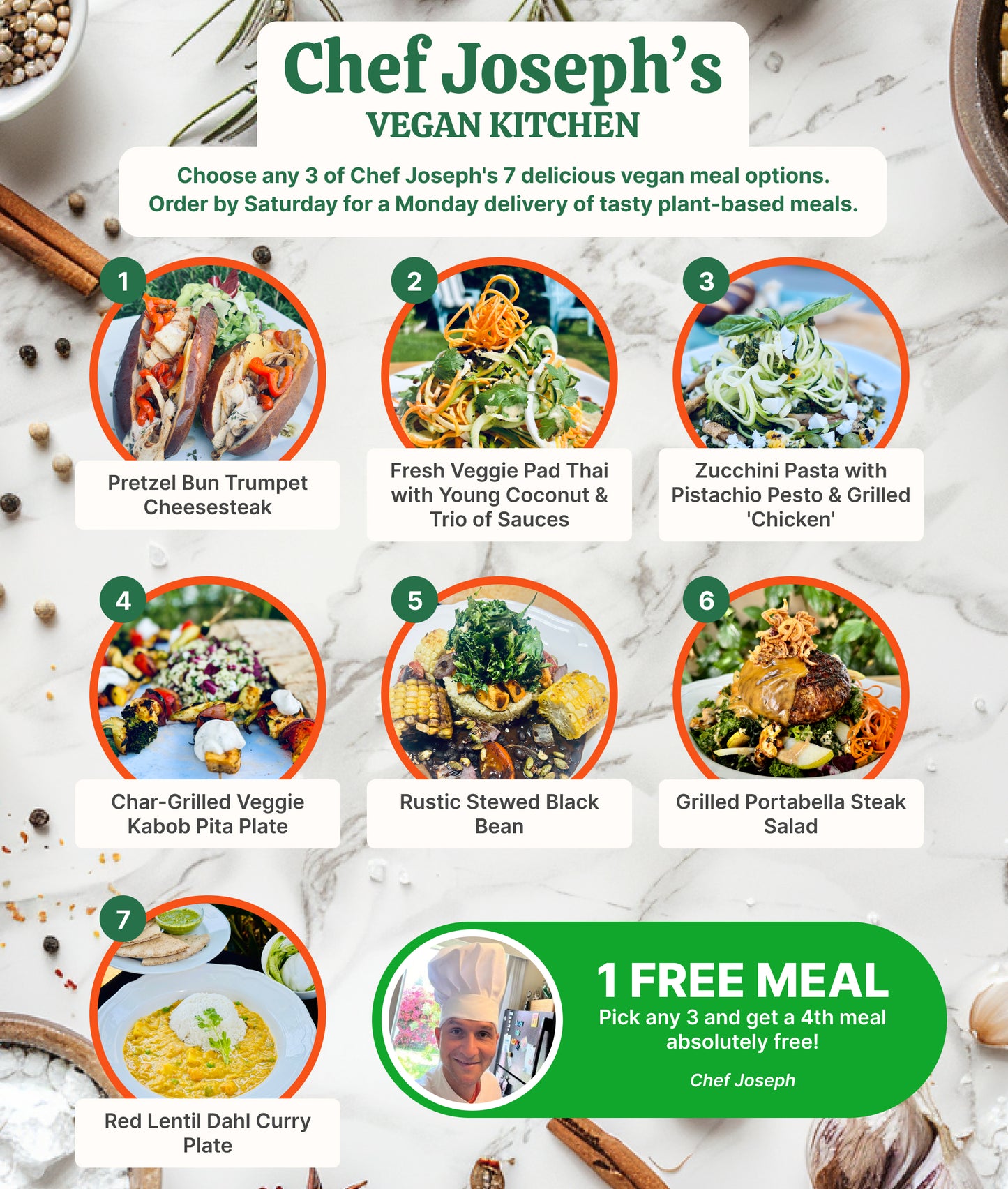 Mix & Match 3 Weekly Meals Plan