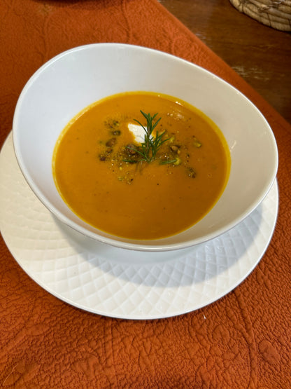 Butternut Squash Soup & Salad for 2