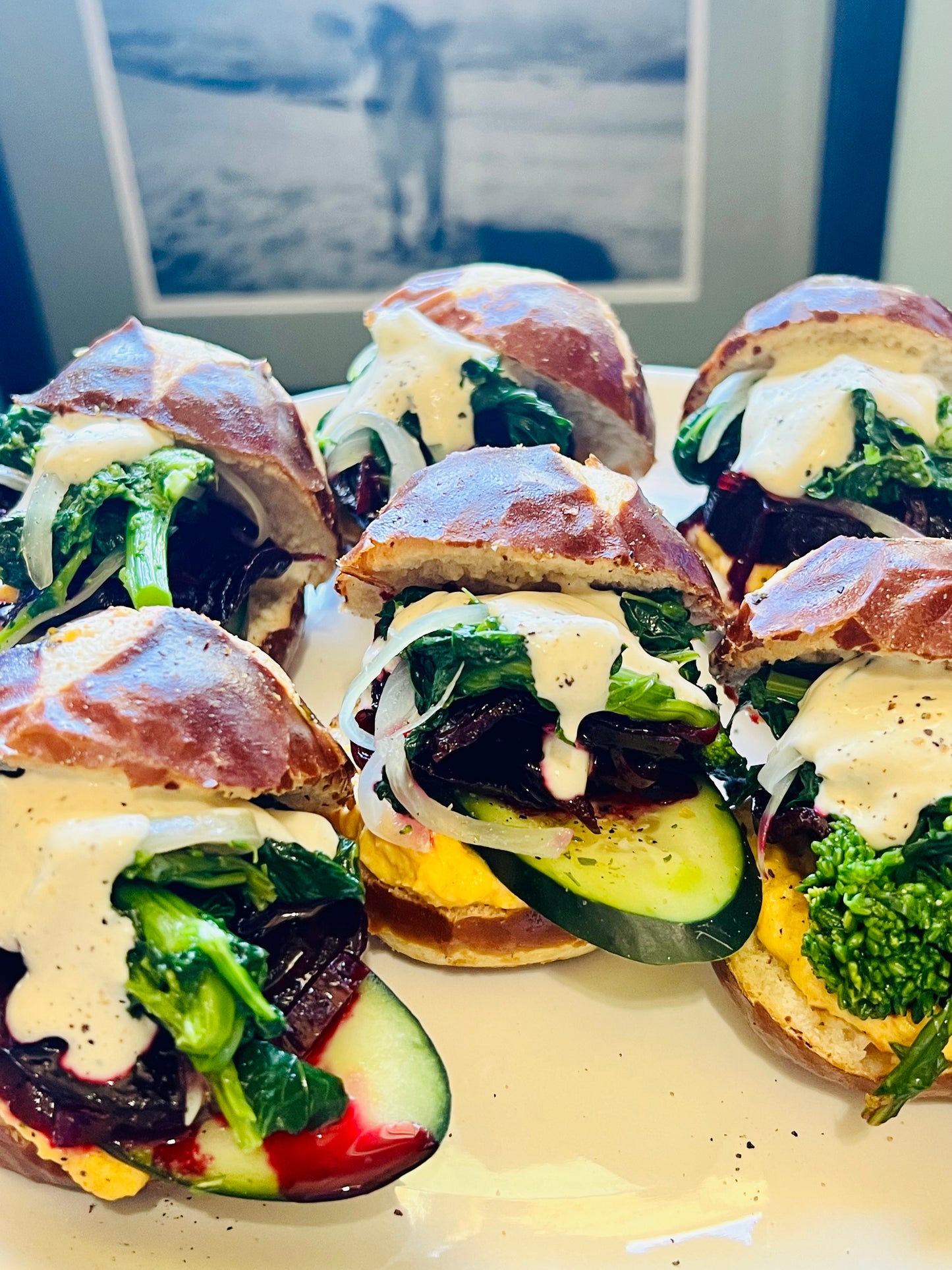 Balsamic Glazed Roasted Beet Sliders