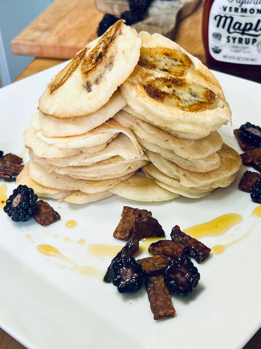 Light Fluffy Cashew Buttermilk Pancakes