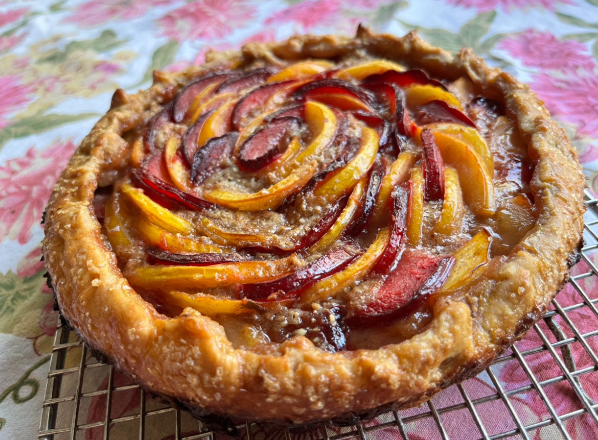 Fruit Galettes with seasonal farmers market plums