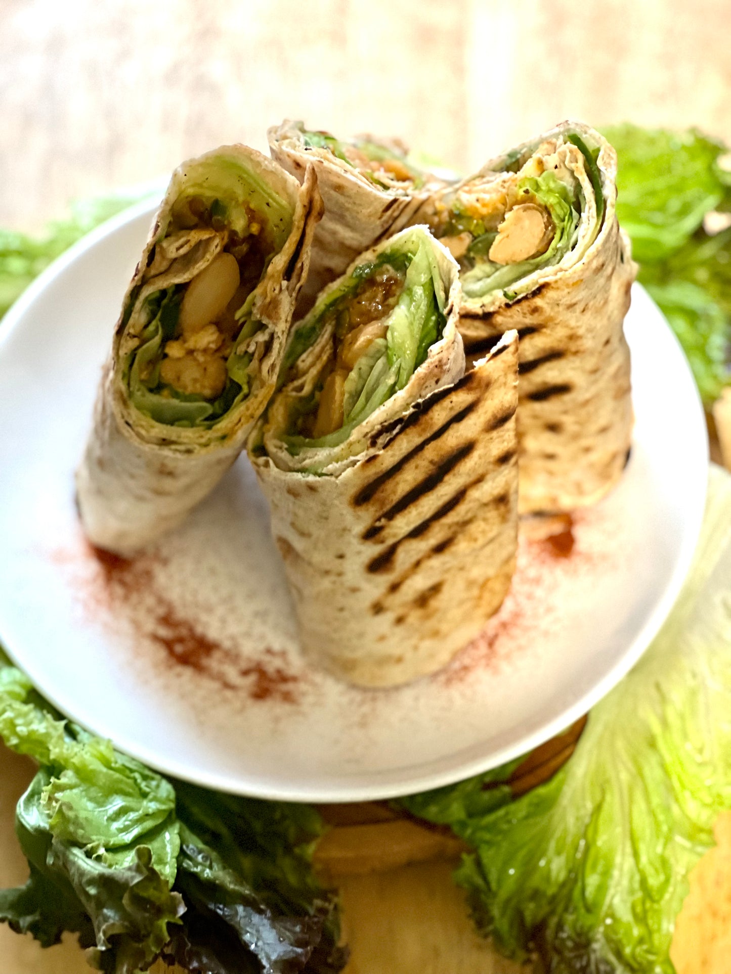 Great White Bean Lavash Wraps