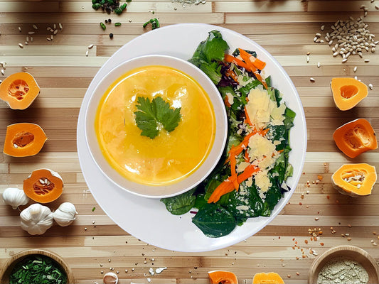 Butternut Squash Soup & Salad for 2